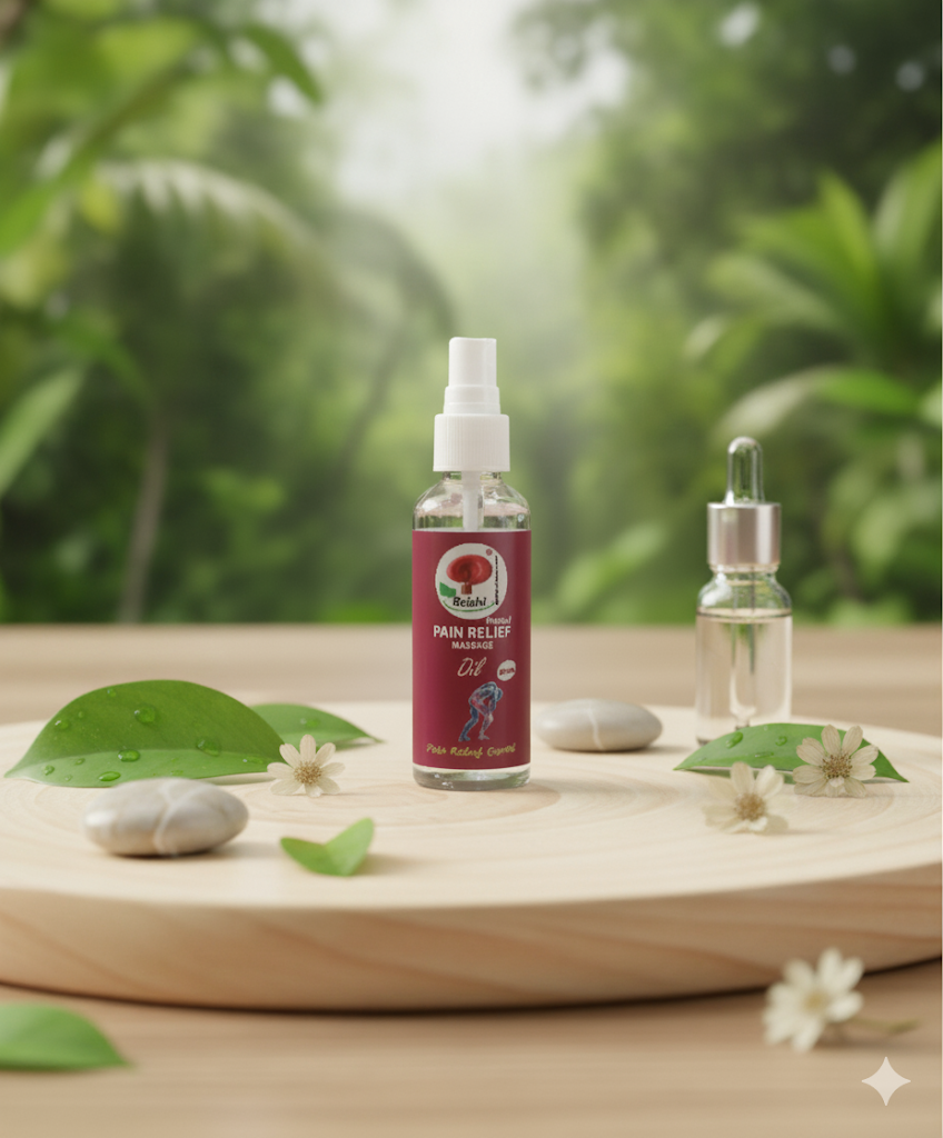 Reishi Herbal Pain Relief Massage Oil